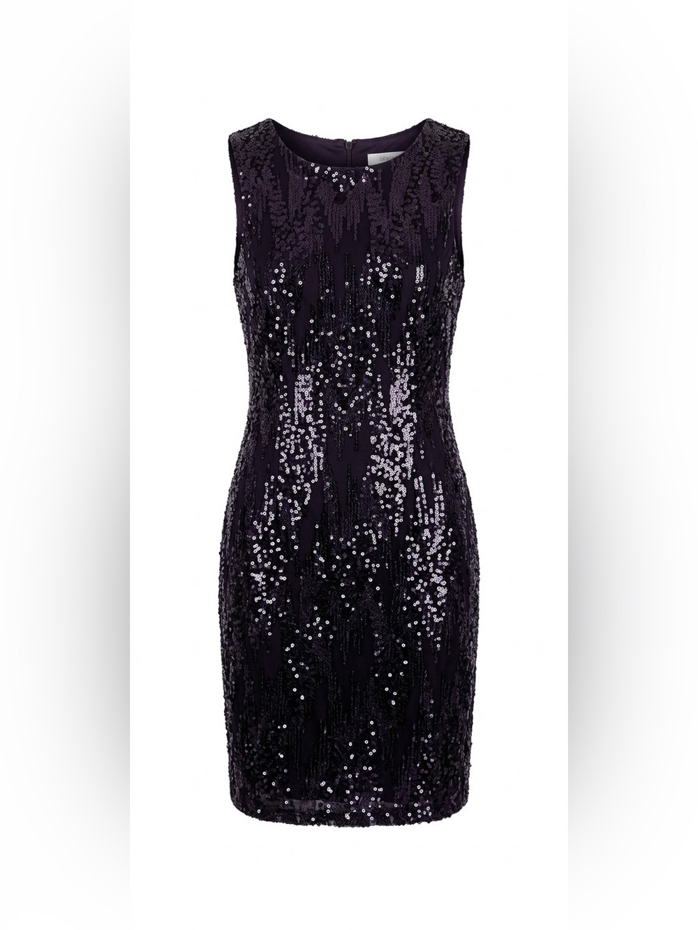 Jackie Jon New York Sequin Cocktail Dress Navy Blue Size 10
